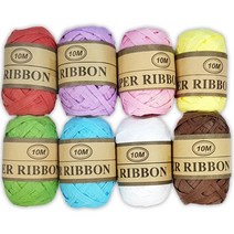 (주)아트인 라피아끈(8색세트)