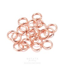 마타타 비즈공예 재료 O링 오링 연결고리 구슬 공예(3mm부터8mm까지), 5mm(3g), 2.로즈골드