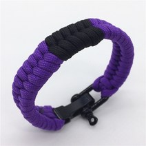 주문 색깔 리본 550 paracord 조정 가능한 브라질 jiu-jitsu 까만 생존 팔찌, 24cm, 파란