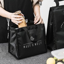 엔템 보온 도시락가방 보온보냉가방 피크닉백 피크닉가방 보냉가방 보냉백 보냉팩, 선인장(대)