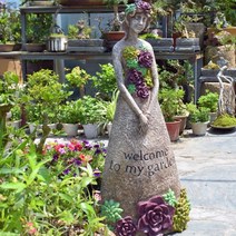 인테리어소품 숲속의 정원 소녀 장식품, 없다