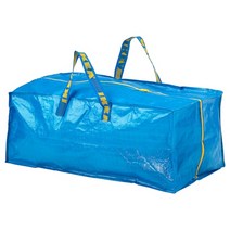 이케아 IKEA 정품 가방 장바구니 대형 쇼핑백 시장 가방, 불루, 4개
