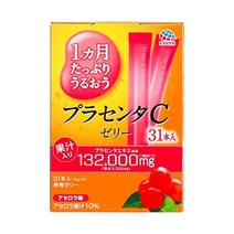 일본직배송 1개월 듬뿍 촉촉한 태반 C 젤리 아세로라맛 10gx31병, 단품