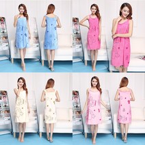 입는 샤워 가운 원피스 목욕 수건 타월 여름 스포츠 롱 비치 타올 극세사 롱타올, 아이보리, 1개