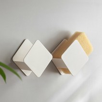 없음 사각 모던 수세미 물빠짐 홀더-주방 싱크대 걸이, 사각 모던 수세미 물빠짐 홀더, 2개