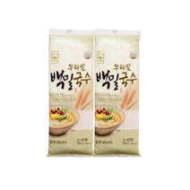 올가 우리밀 백밀국수 (400gX2) 건강한면 한끼식사 저녁메뉴 사리, 14세트