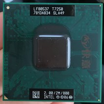 인텔 코어 2 듀오 듀얼 스레드 CPU 프로세서 T7250 2.0 GHz 2M 35W 소켓 P, 한개옵션0
