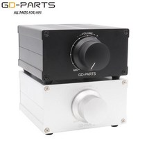 스테레오 패시브 프리 앰프 오디오 볼륨 컨트롤러 컨트롤 박스 ALPS RK16 RK27 전위차계 감쇠기 알루미늄 섀시, 05 RK16-100KA-Black