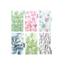 A5 A6 마카롱 레이저 컬러 DIY 바인더 노트북 커버 일기 어젠다 플래너 종이 학교 문구, Index page