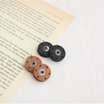릴리패브릭 1쌍)21mm 가죽스냅단추(2컬러), 블랙