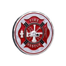 작업 장갑 우리 화재 및 기념 동전 수집 영웅 소방관 배지 가정 공예품 기념품 데스크탑, 은