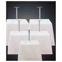 주춧돌 기초석 데크 가로등 콘크리트 기초 기둥 세멘, S사이즈15×12×12, 1개