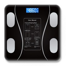 체중계 저울 무게 블루투스 호환 바디 디지털 전자 전자 bmi 구성 분석기, 협력사, 블랙 스케일
