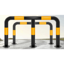 M자 볼라드 규격 탄성 주차스토퍼 앙카 충격 고정식, M형 114x1500x600x2.0mm