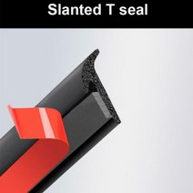자동차 풍절음 차단 2M Car Rubber Strip Inclined T-shaped Weatherproof Edge Trim Universal Anti-col