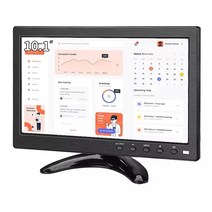 서브 보조 휴대용모니터 12 인치 PC 모니터 166x768 Lcd 디스플레이 데스크탑 화면 평면 HDMI VGA 10.1 휴, 10.1-1366X768_EU 플러그