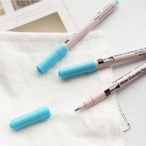 원단 재단용 물에 지워지는 일제 수성펜 초크 - 블루(대), 1개