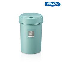 코멕스 클린 종량제 휴지통 사무실 원형 쓰레기통, 10L, 민트