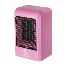 업소용난방기 업소용전기온풍기 가정용 업소용 전기 온풍기 220V 500W 휴대용 전기 미니 팬 공간 히터 겨, 02 분홍색