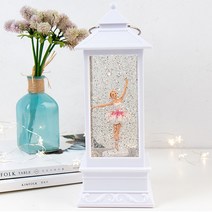 124 발레리나 워터볼 오르골 3color 생일 어린이 선물, 화이트