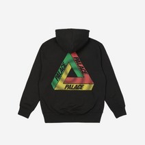 팔라스 스월 트라이퍼그 후드 블랙 - 22FW Palace Swirl Tri-Ferg Hood Black 466223