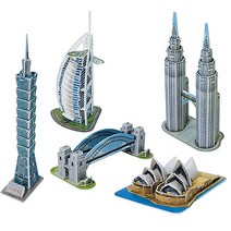 크래커플러스 3D 입체퍼즐 종이모형 학습교구 건축물 역사 문화유산, 13.황룡사 구층목탑, 1개입