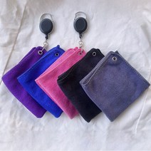 72스윙스 고급 골프 수건 릴 타올, 보라