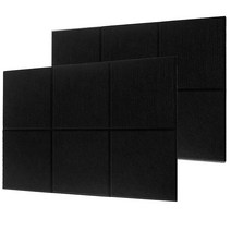 12 pcs 음향 패널 방음 패딩 방음 폼 homeamp 사무실을 위한 음향 처리 30x30x0.9cm