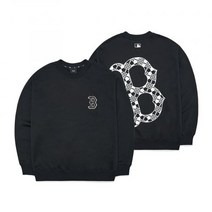 [국내매장판] 엠엘비 MLB 체커보드 빅오버핏 맨투맨 B (Black)