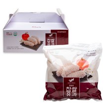 충주사과한과 찹쌀유과 500g 한과 신선 신선식품 명절 선물 세트 달콤한 입안 살살 아이들 간식 달달함, 개수