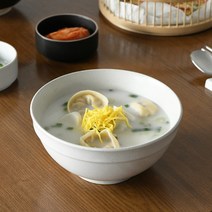 떡국그릇 차례상 떡만두국 국수 우동 만두국 그릇 면기, 블랙