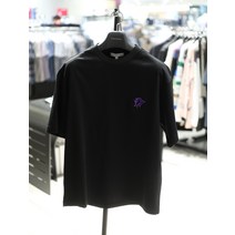 리버클래시 22 S/S 블랙 등판 플라워 그래픽 오버핏 반팔 티셔츠 LIS41876(1471428)