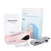 괄사 갈바닉 리프팅 리프테라 림프순환 IPL LDM관리 하이푸 엔더몰로지 테라노바 미세전류 고주파마사지기ems 페이셜 리프팅 마사지 더블 턱 v 모양 리프트 벨트 레드 블루, 분홍색