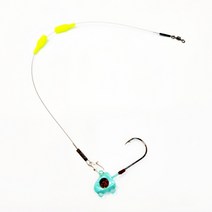 풀치채비 와이어채비 갈치 삼치 기둥줄 와이어 15cm 20cm 30cm, 풀치 와이어채비(15cm), 케미꽃이(4mm)+케미1개