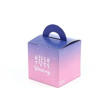 위드지저스 그레이스벨 부활절 1구 손잡이박스(10매) 4종 택1 ( 부활절달걀 부활절데코포장지 달걀쇼핑백), 1.별빛611