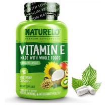 네츄렐로 비타민 E 홀 푸드 180mg 90정 베지캡슐 Naturalo Vitamin E