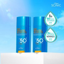 싸이닉 슈퍼 액티브 에어리 썬스틱 15g 1+1, 1세트