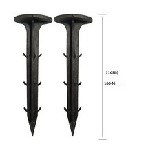 핀 방초 제초매트 온실 그라운드 부직포 멀칭, 블랙11CM*100수