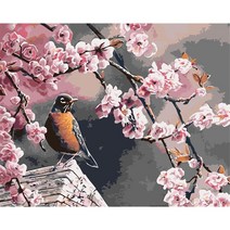 Watgl diy 유화그리기 40 x 50 cm, 043 꽃