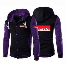 명패디자인 Makita남성 편안한 지퍼 카디건 야구 유니폼 인쇄 캐주얼 재킷 코트 2021 2783534935, M CHINA, 3