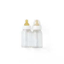 HEVEA 베이비 글래스 병 2 팩 3 24개월 BPA 프탈레이트 및 PVC 무료 100 천연 고무, 상세페이지 참조