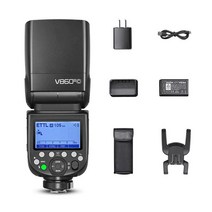촬영 카메라 플래시 자동 측광 스피드라이트 순간광, Godox V860III- 캐논