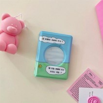 콜북 1단 2단 귀여운 포카 제작 포토 북 INS Kawaii40 그리드 사진 앨범 Kpop 스타 포토카드 홀더 하트 할로우 인스탁스 폴라로이드 한국 문구 콜렉트, E