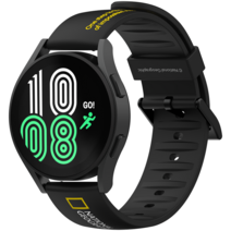 내셔널지오그래픽 갤럭시워치 실리콘 스트랩 밴드, 베이직 블랙