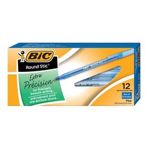 빅 BIC 라운드 스틱 볼펜 파인포인트 (0.8 mm) 정품보장, 단일