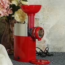 가정용 수제 소프트 젤라또 아이스크림 기계 메이커 제조기 ice cream maker, 빨간색