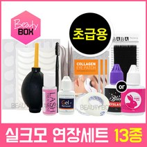 뷰티박스 바바속눈썹13종세트 초급용 실크모 속눈썹연장재료SET, 1개, 아이래쉬글루10g (저자극)