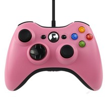 XBOX 360 콘솔게임 xbox 360용 게임 패드 xbox 360용 무선유선 컨트롤러 xbox360 게임 컨트롤러용 무선 조이스틱 controle 조이패드 108, 유선 핑크, 협력사