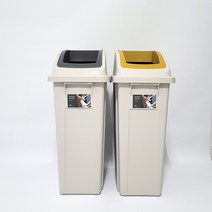 창신리빙 국민휴지통 50L (오픈) 쓰레기통, 그레이, 1개
