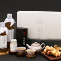 매운맛없는 유기농 수제생강청 액상타입 생강원액 프리미엄 국산생강진액 생강차 건강차 선물세트, 600ml